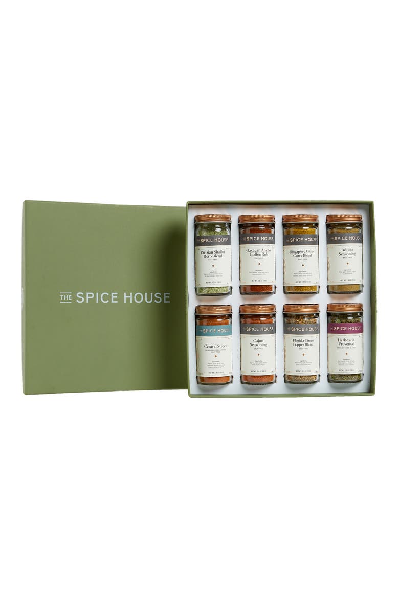 Salt-Free Deluxe 8-Piece Spice Collection, Main, color, GREEN