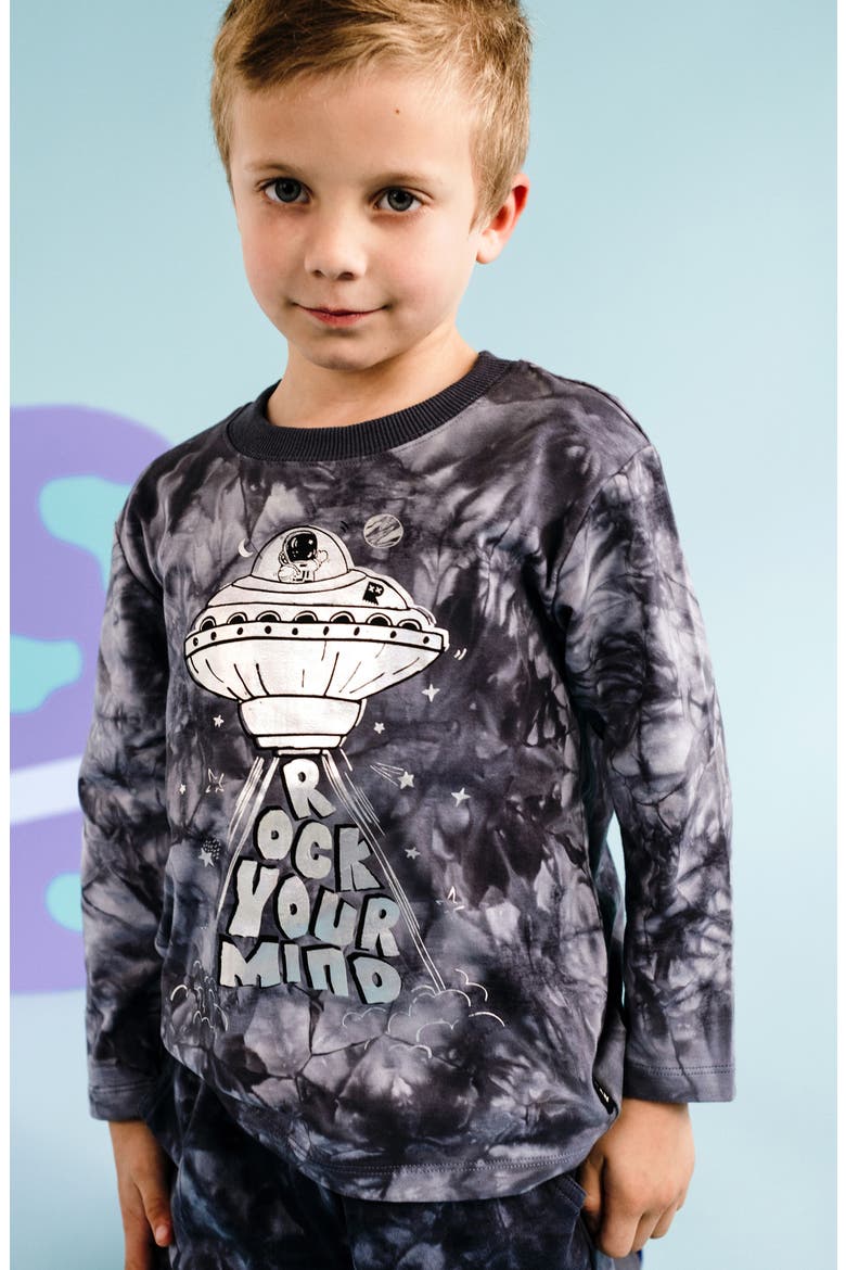 Kids' Jersey Graphic T-shirt, Alternate, color, SPACE GREY