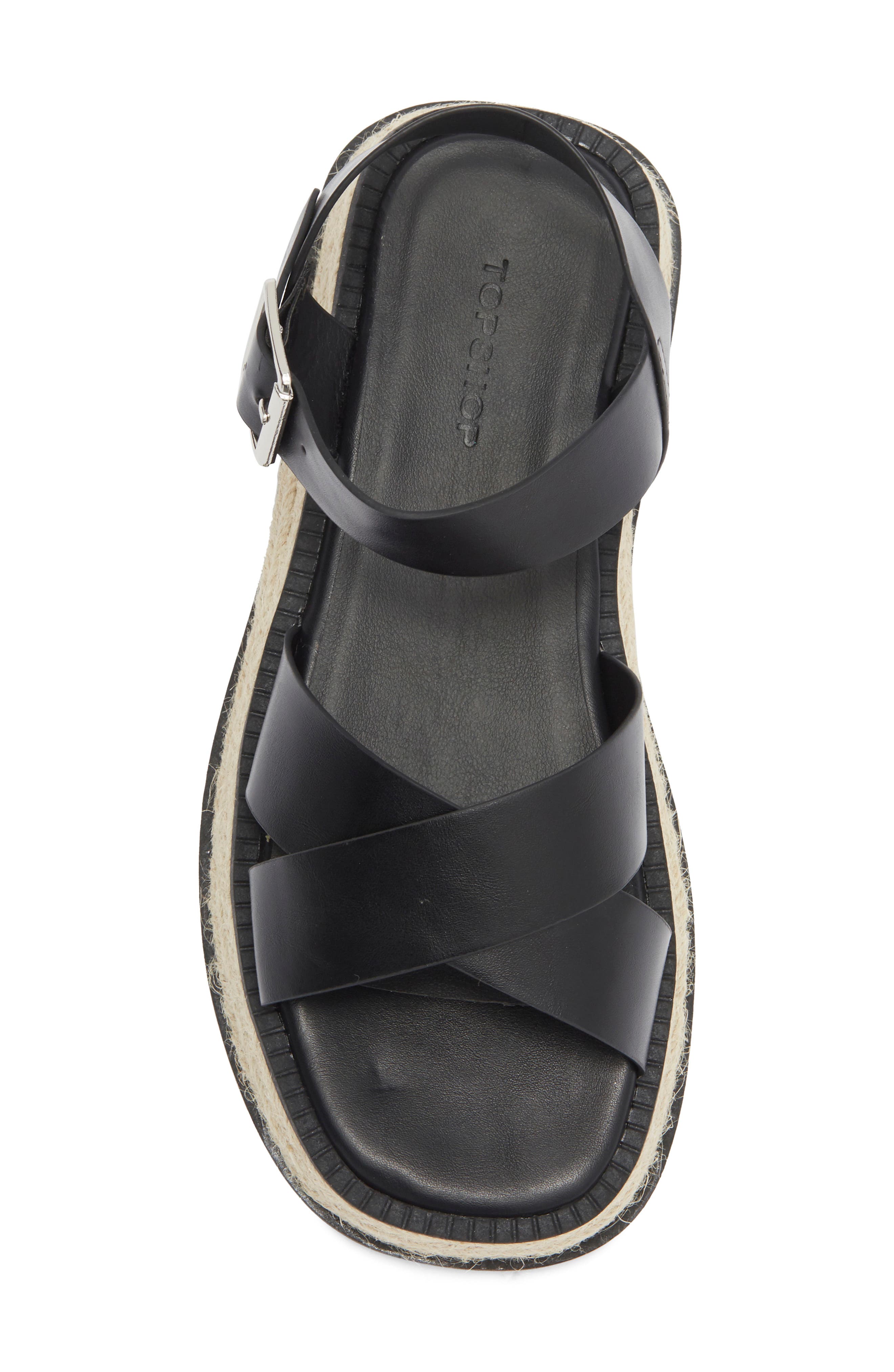 Topshop Jenna Espadrille Flatform Sandal, Alternate, color, 