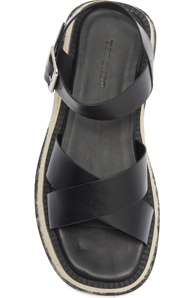 Topshop Jenna Espadrille Flatform Sandal, Alternate, color,