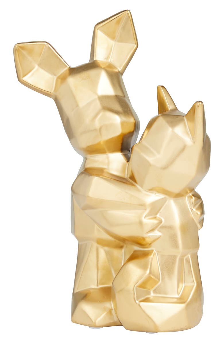 COSMO BY COSMOPOLITAN Goldtone Porcelain Cubist Dog Sculpture, Alternate, color, 