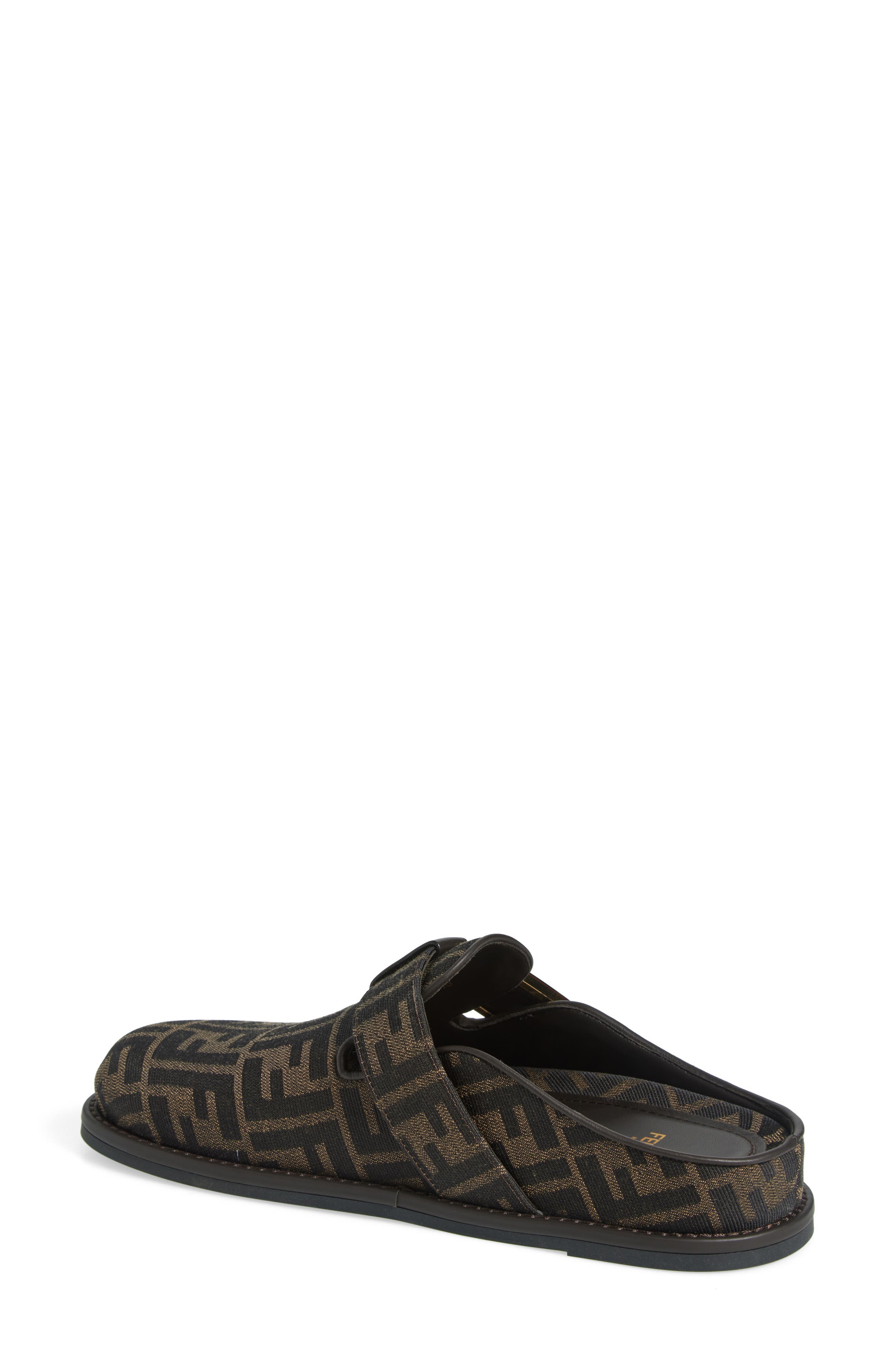 Feel FF Jacquard Clog, Alternate, color, BROWN/ BLACK