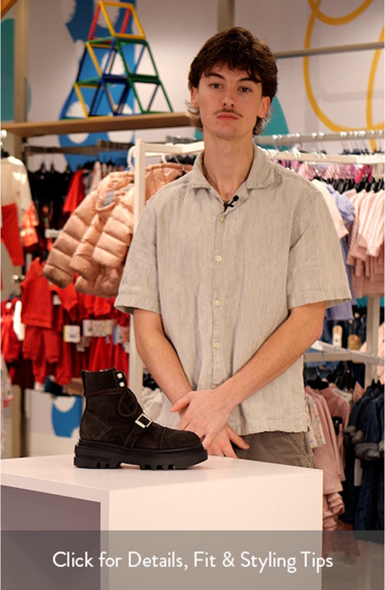 Astrid Lugged Suede Boot, sales video thumbnail