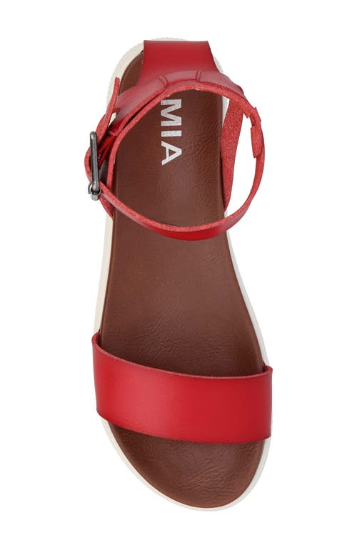 Mia Ellen Platform Sandal In Red