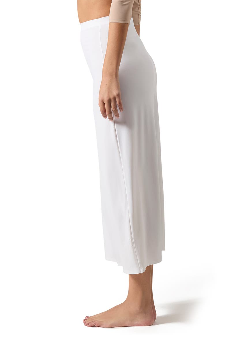 Bonded Maxi Slip Skirt, Alternate, color, WHITE