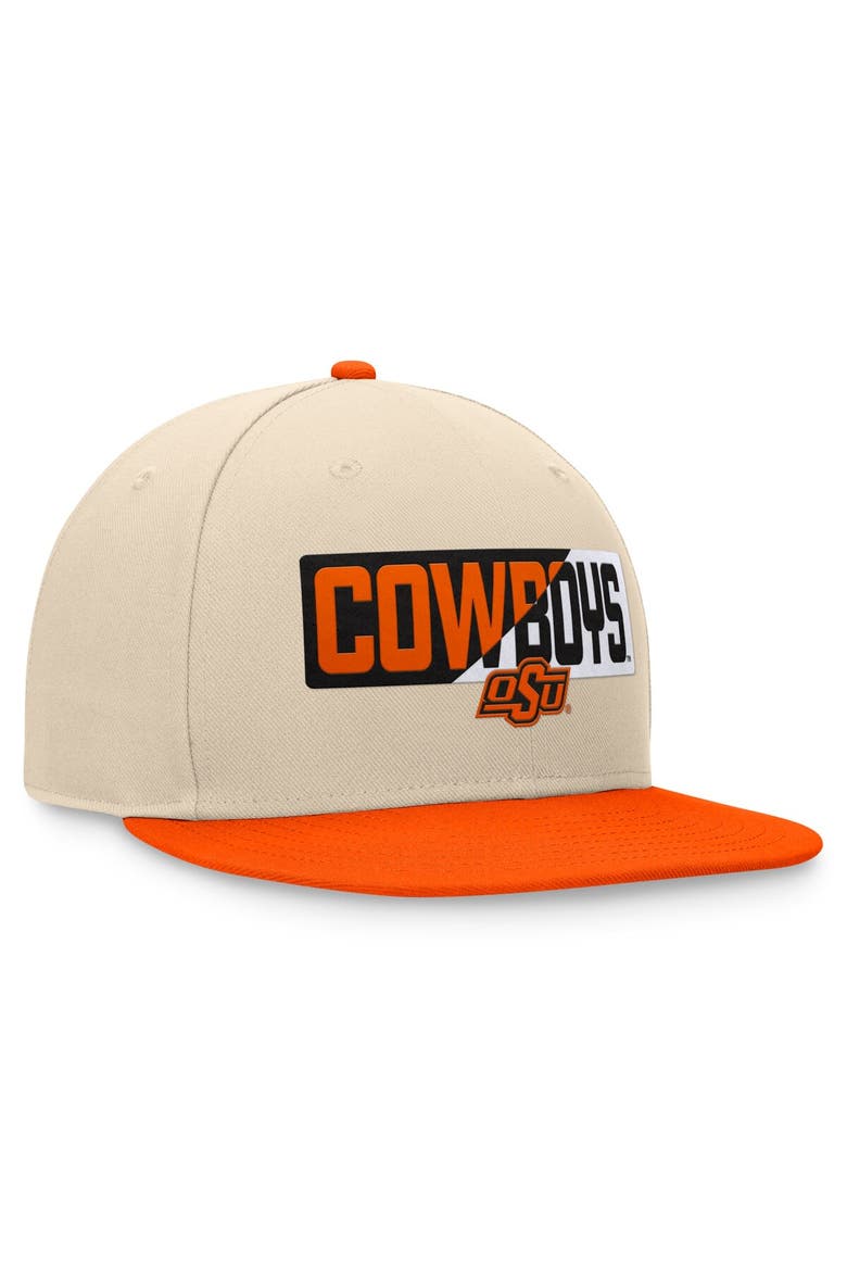 Men's Top of the World Khaki Oklahoma State Cowboys Goalaso Snapback Hat, Alternate, color, Khaki