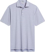 Peter Millar Owens Stripe Performance Jersey Golf Polo