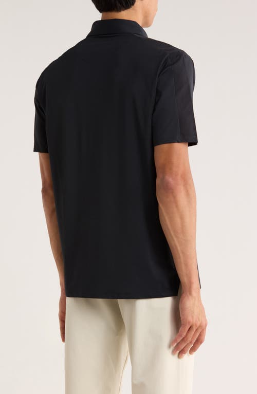 Callaway Premium Mixed Media Polo Shirt In Black