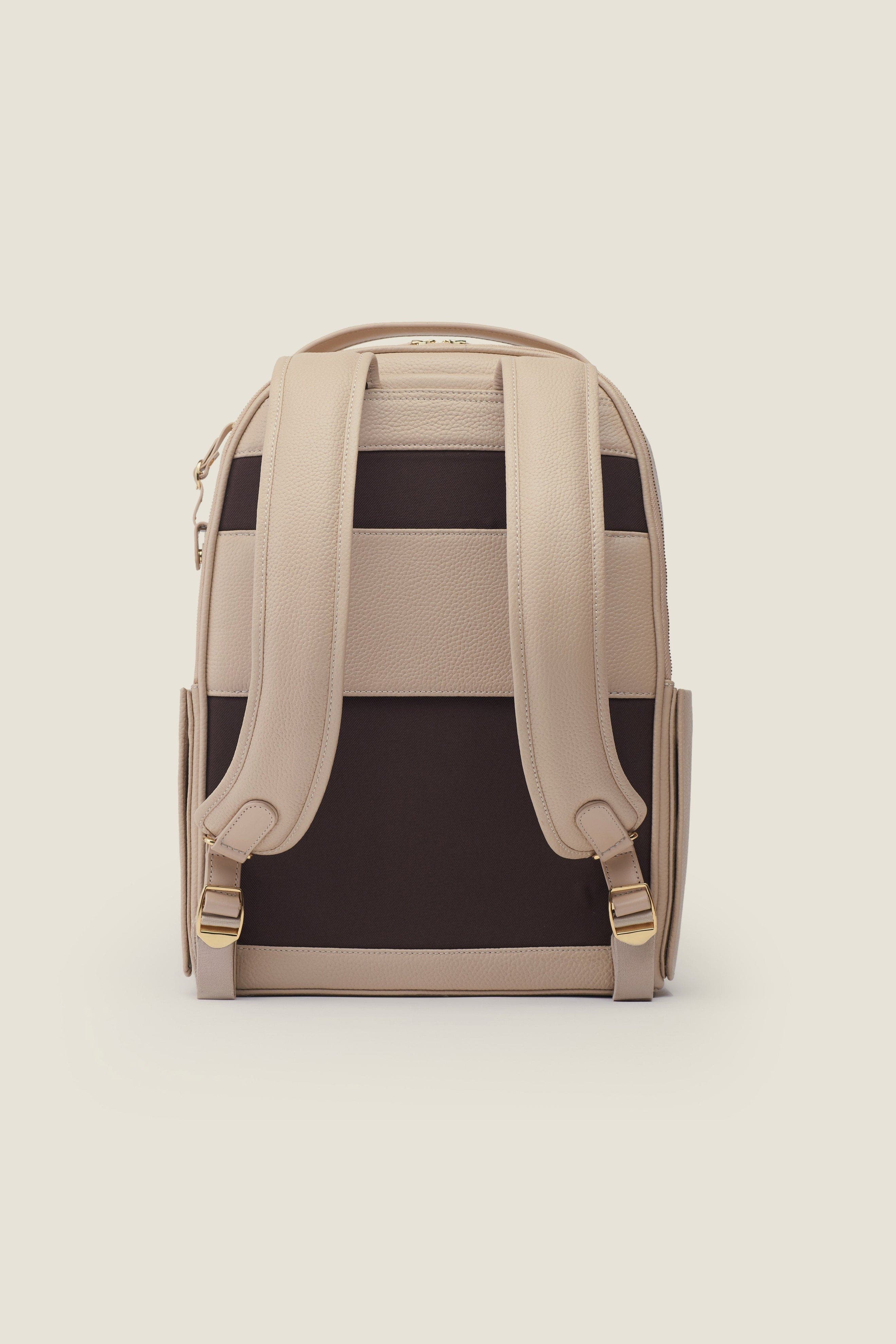 Pilot Organized Expandable Leather Travel Backpack, Alternate, color, Frappe