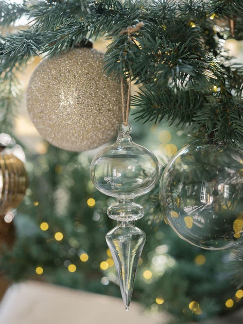 Cg Hunter Assorted Neutral Palette Glass Finial Ornament In Sand