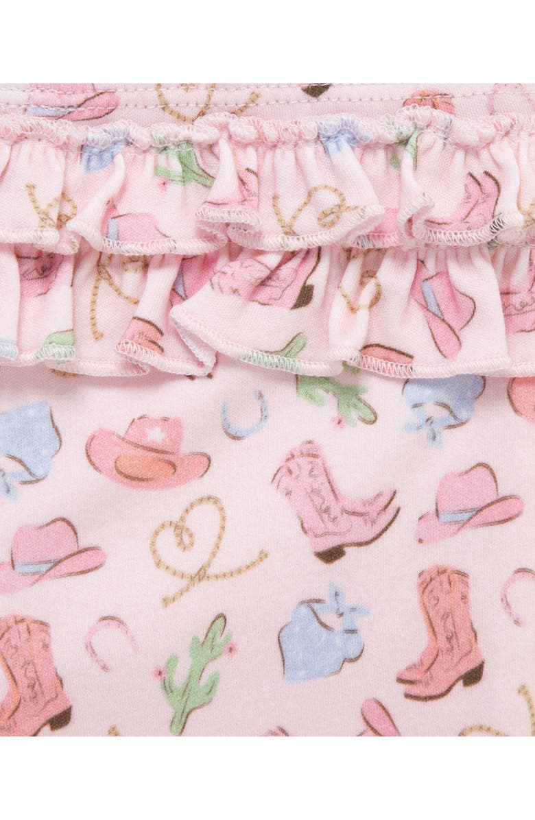 Little Me Western Bodysuit, Leggings & Headband Set, Alternate, color, Pink