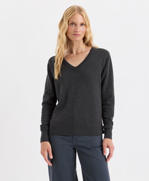 Organic Cotton Essential V-Neck Sweater