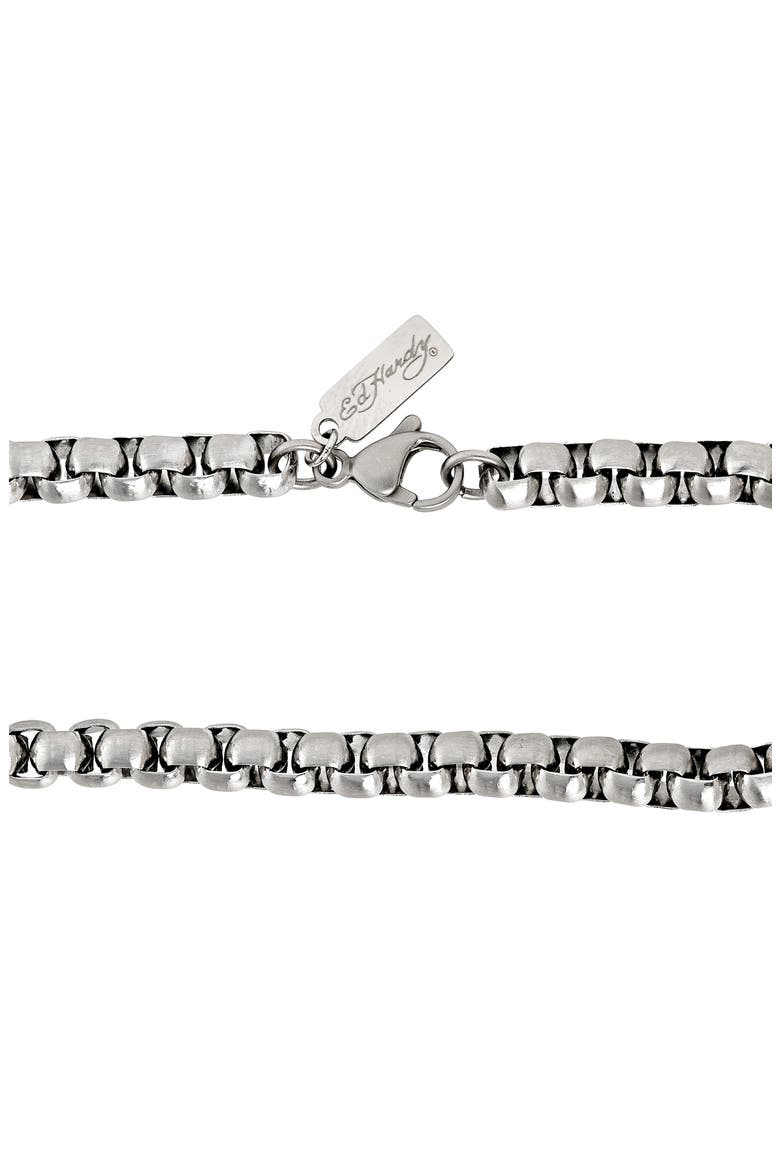 Men's Box Chain Bracelet, Alternate, color, SILVER