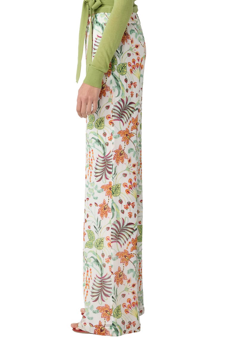Verick Print Wide Leg Pants, Alternate, color, MIRAGEVINE WHITE