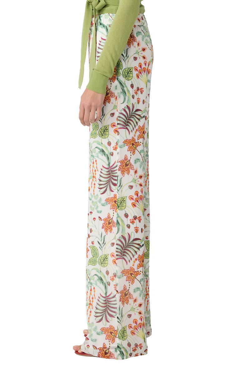 Diane von Furstenberg Verick Print Wide Leg Pants, Alternate, color, Miragevine White
