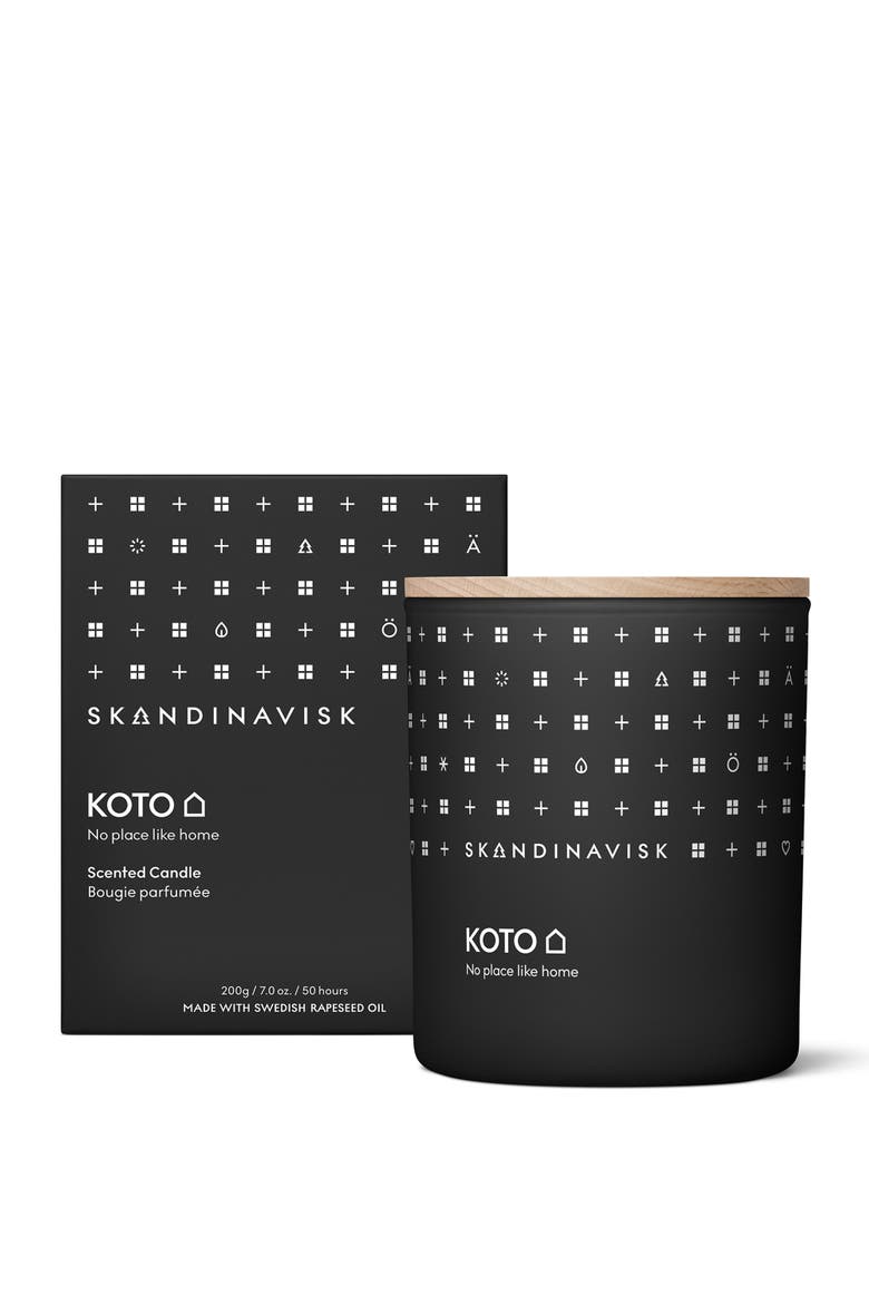 KOTO Scented Candle 200g, Main, color, Black