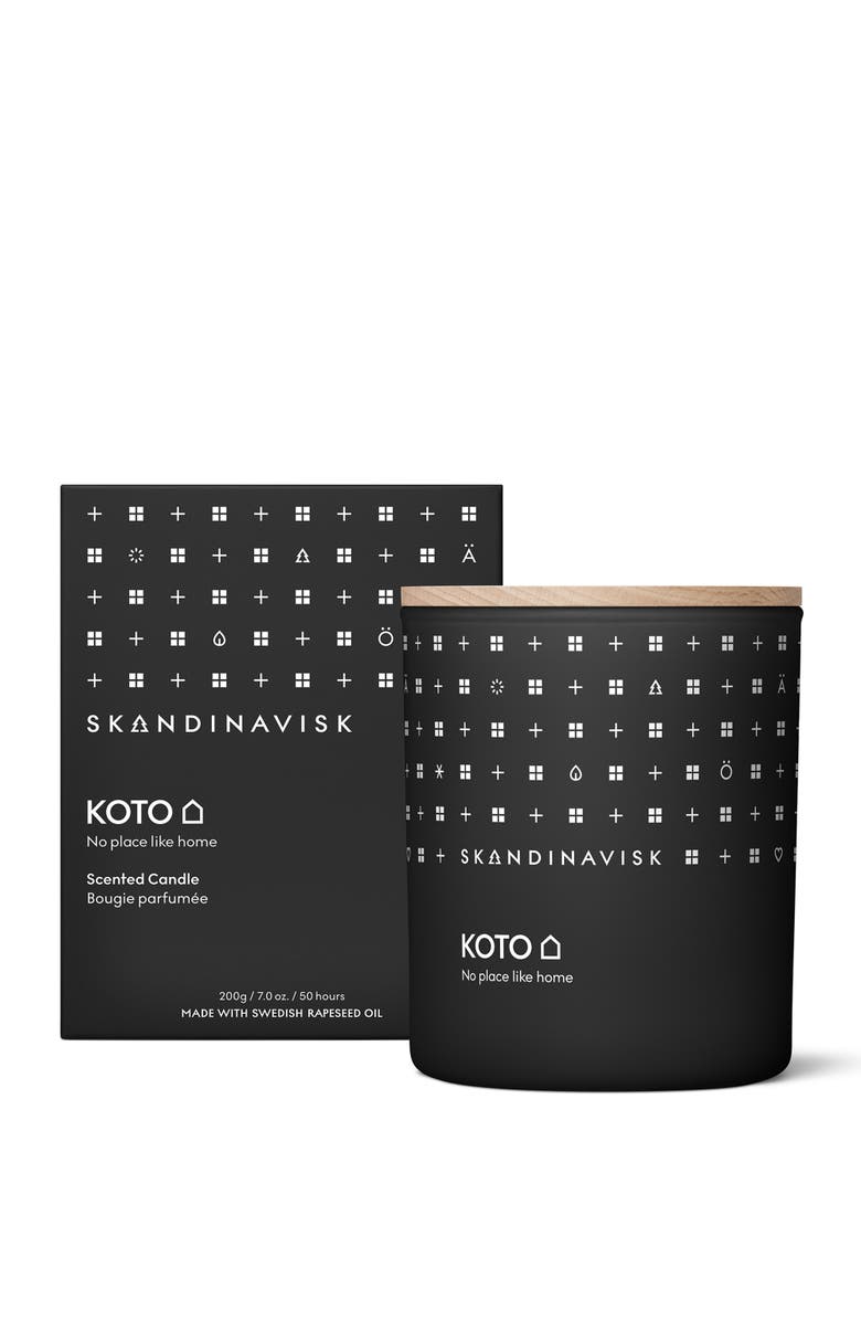 SKANDINAVISK KOTO Scented Candle 200g, Main, color, Black
