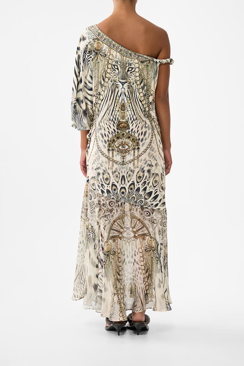 Twisted One Shoulder Dress, Alternate, color, Lady Lionheart