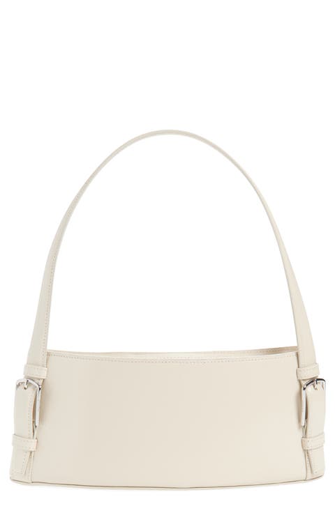 Ergonomic Leather East/West Shoulder Bag