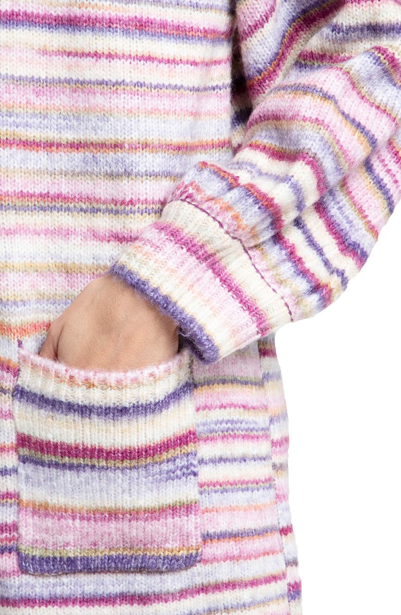 SAACHI Stripe Knit Coatigan, Alternate, color, Pink