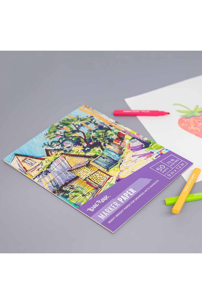 Marker Paper Pad 50 Sheets, Alternate, color, Multicolored