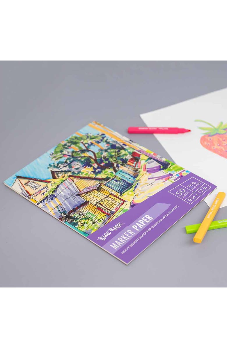 Brea Reese Marker Paper Pad 50 Sheets, Alternate, color, Multicolored
