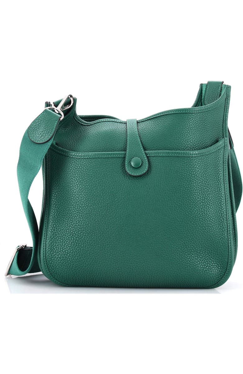Pre-Owned Hermes Evelyne Bag Gen III Clemence PM, Alternate, color, Malachite