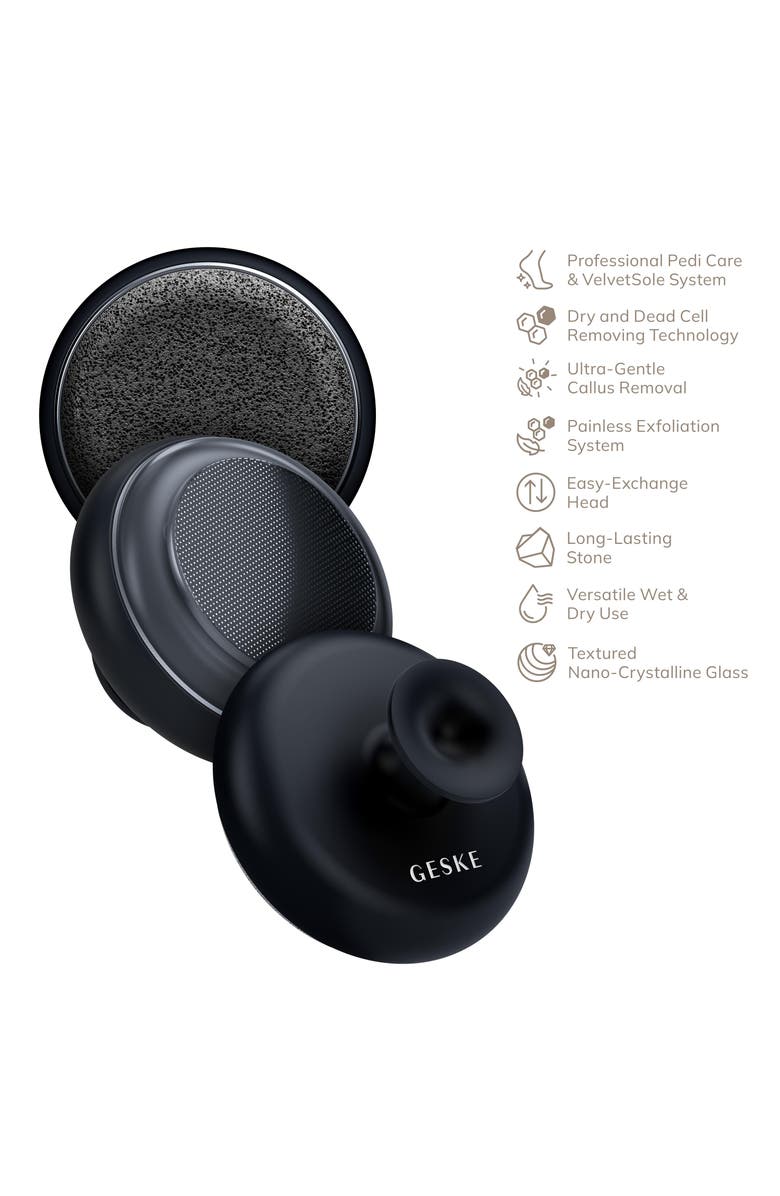 GESKE SmartAppGuided Dual Foot Smoothener | 9 in 1, Alternate, color, Black