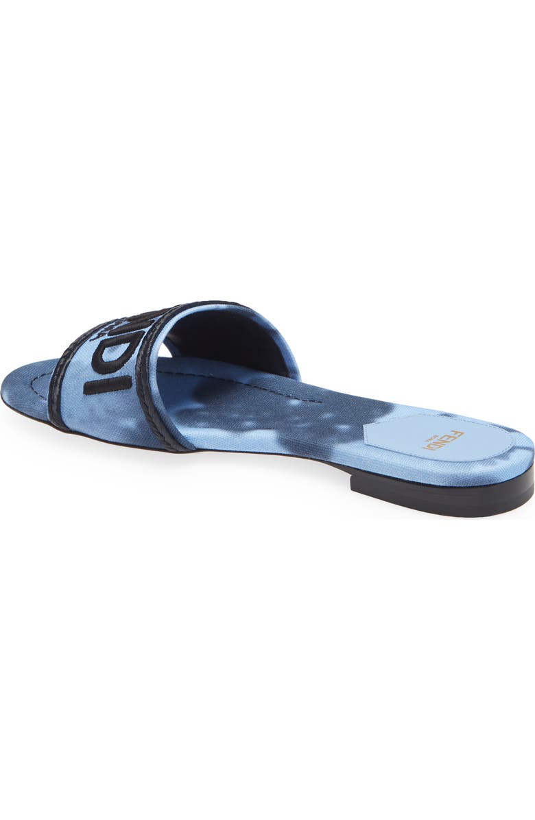 Fendi Hortensia Floral Print Logo Sandal, Alternate, color,