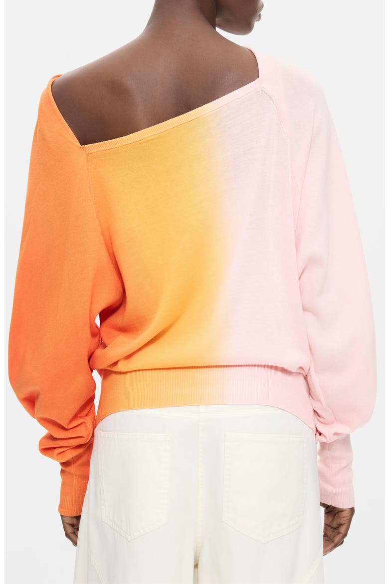 Gradient Effect Knit Sweater, Alternate, color, ORANGE