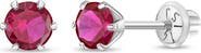 In Season Jewelry 14k Classic Solitaire Earrings