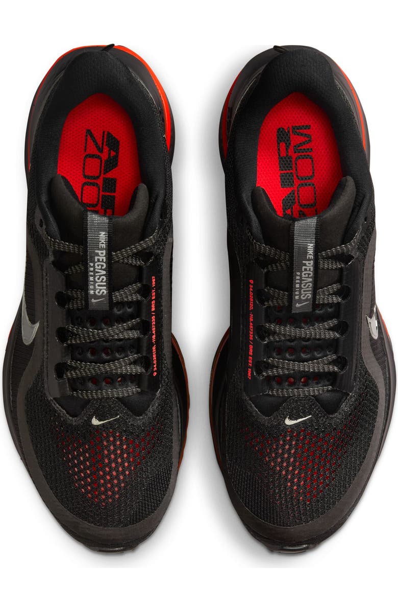Nike Pegasus Premium Running Shoe, Alternate, color, Black/ Crimson/ Silver