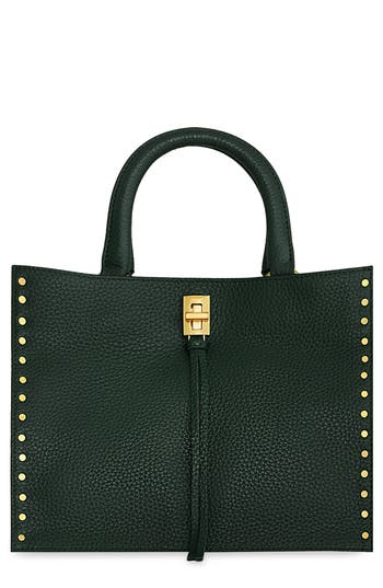 Rebecca Minkoff Small Darren Leather Tote In Green