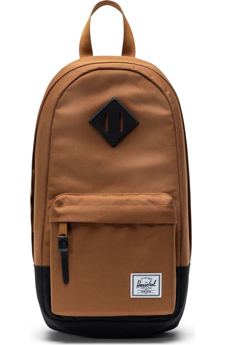 Herschel Supply Co. Heritage Shoulder Bag, Main, color, Rubber/ Black