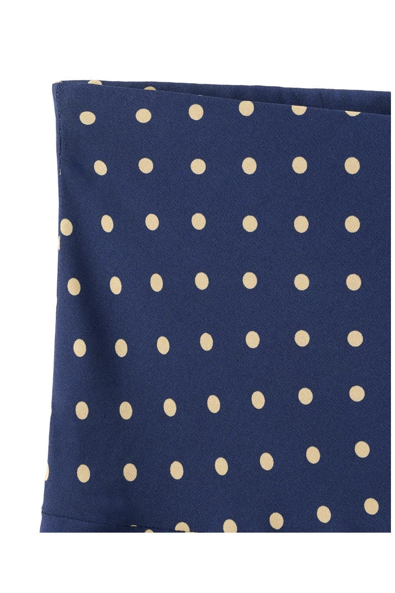 Flippy Polka Dot High-Low Skirt, Alternate, color, NAVY