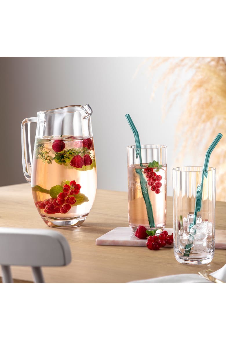 Rose Garden Pitcher, Alternate, color, clear