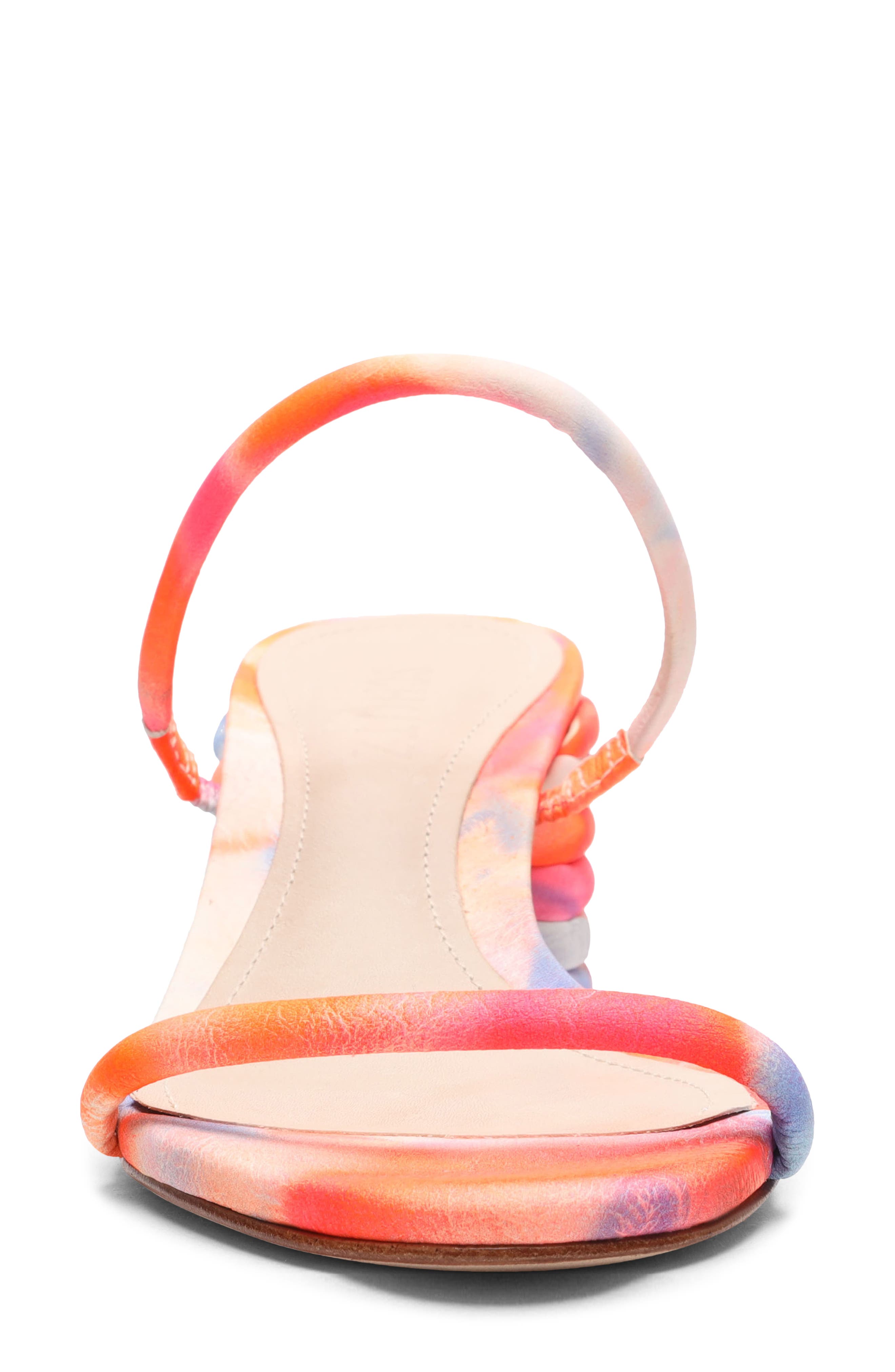 Kyra Strappy Sandal, Alternate, color, BRIGHT TIE DYE LEATHER
