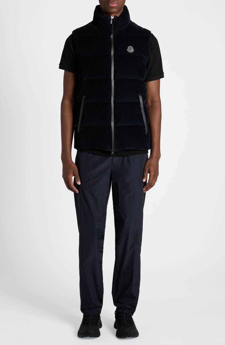 Moncler Acrab Corduroy Down Puffer Vest, Alternate, color, 