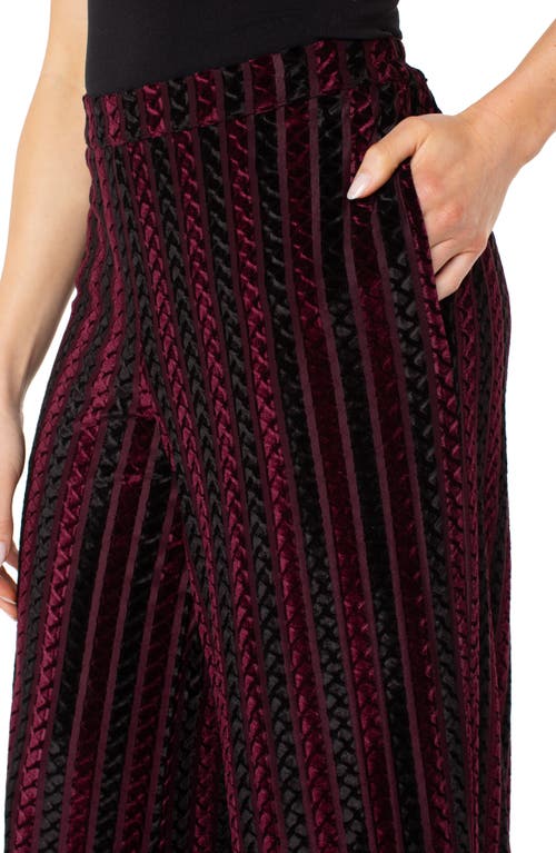 Liverpool Los Angeles Velvet Wide Leg Pants In Multi