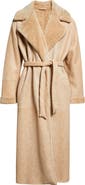 Eleventy Genuine Merino Shearling Longline Coat