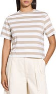 Theory Stripe Cotton T-Shirt
