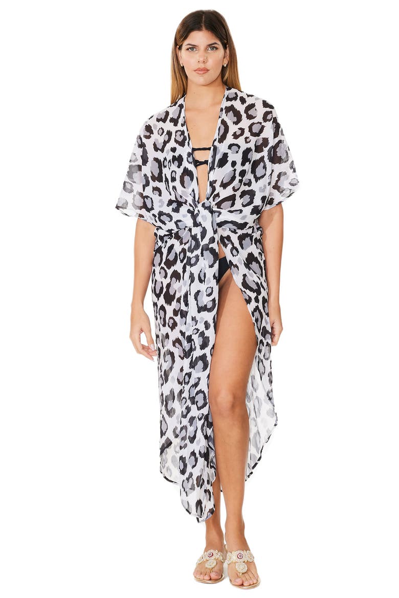 Leopard Duster, Alternate, color, BLACK AND WHITE