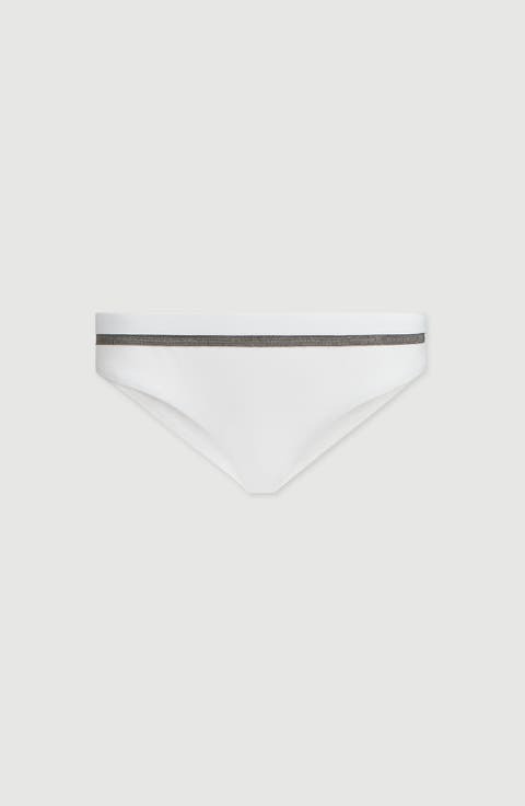 Techno jersey bikini bottoms with monili
