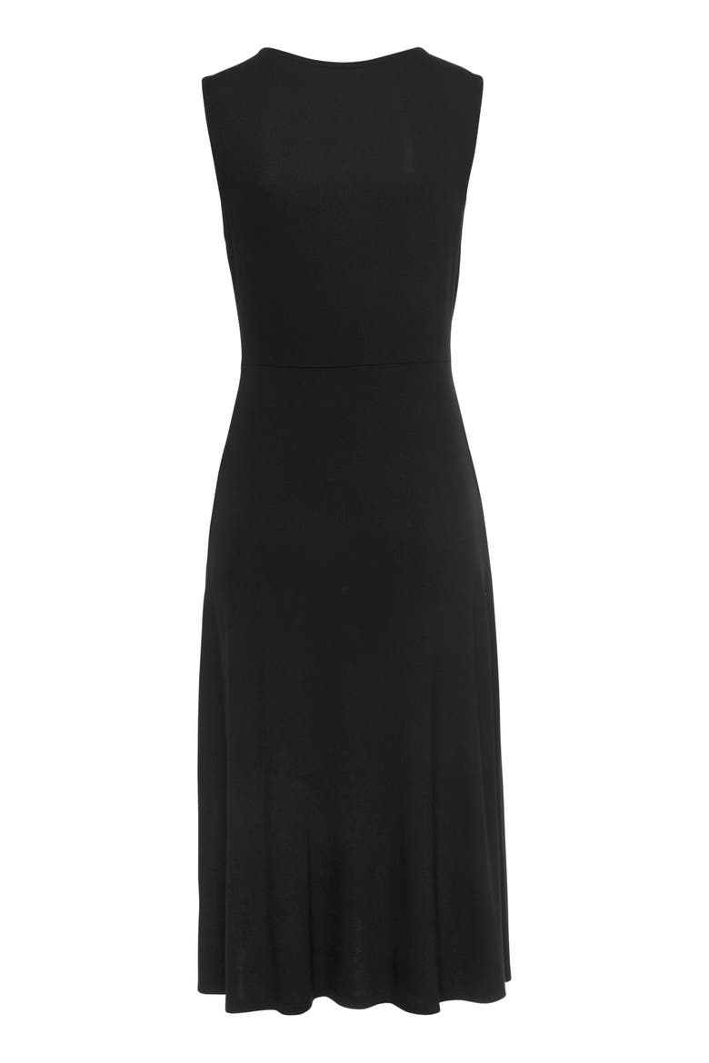 V-Back Lace Accent Dress, Alternate, color, Black