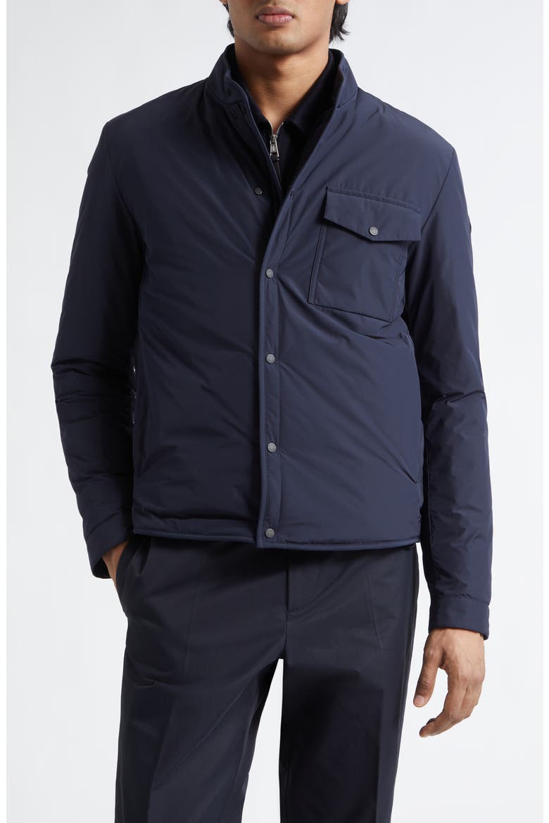 Zonda Water Repellent Down Jacket, Main, color, NAVY BLUE