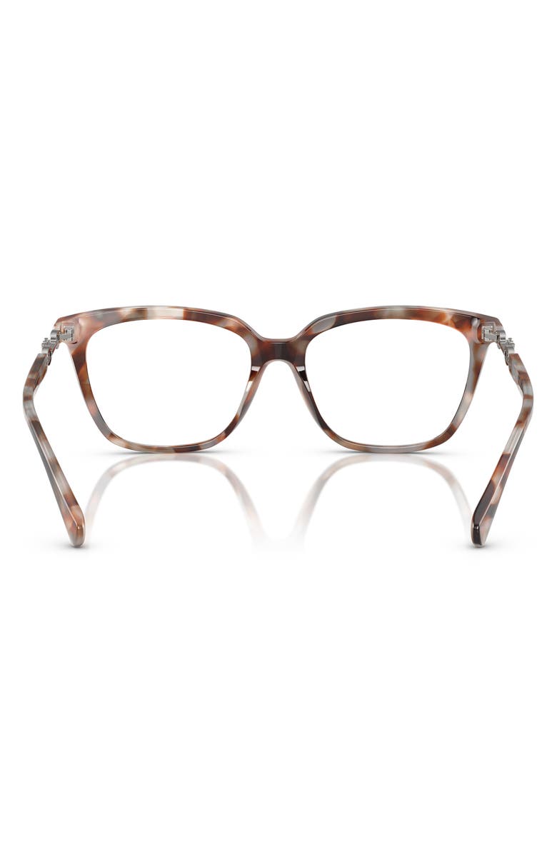 Emporio Armani 53mm Cat Eye Optical Glasses, Alternate, color, Shiny Havana Grey / Demo Lens