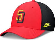 Nike Men's Nike Crimson/Black San Diego Padres Neon 90s Rise SwooshFlex Hat