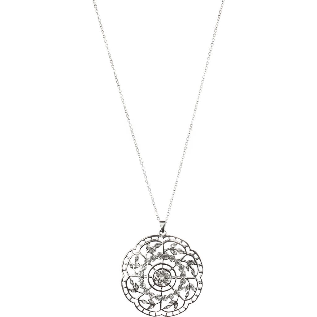 Jardin Open Daisy Pendant Necklace In Brown