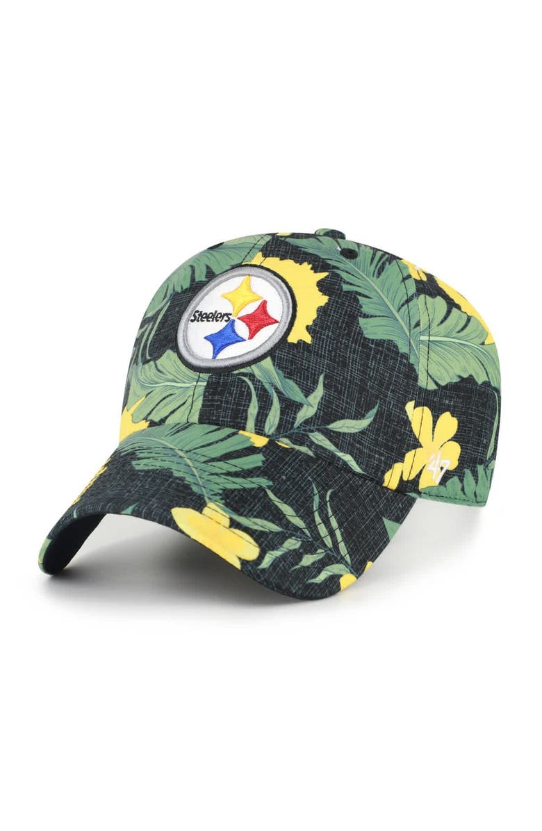 '47 Men's '47 Black Pittsburgh Steelers Beach Side Clean Up Adjustable Hat, Main, color, Black