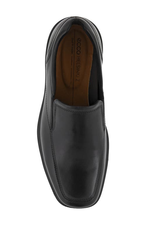 Ecco Helsinki 2.0 Apron Toe Leather Slip-on In Black
